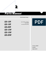 Serial Number Range and Parts List