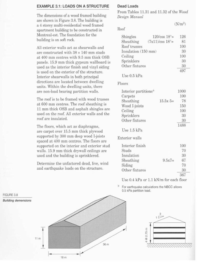 Example Loads On Structures PDF | PDF