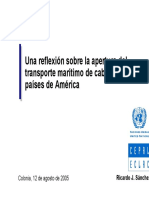 CEPAL - Una Reflexion Sobre La Apertura Del Transporte Maritimo de Cabotaje en Paises de America