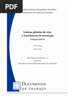 Cadenas Globales de Valor y Transferencia de Tecnologia