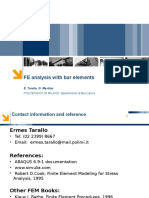 Finite element analysis with bar element