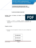 JUANA ZARUMA - Actividad de Aprendizaje Unidad 2 Clases de Sistemas de Gestion de Calidad, Beneficios y Caracterìsticas