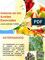 Historia de Lo Aceites Esencials