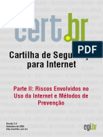 Cartilha de Segurança Para Internet - Parte 02 Riscos Envolvidos No Uso Da Internet e Métodos de Prevenção