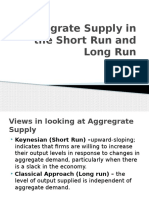 Aggregrate Supply in The Short Run and Long