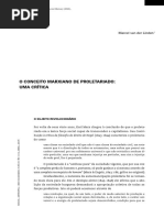 Marcel Van Der Linden - O Conceito Marxiano de Proletariado