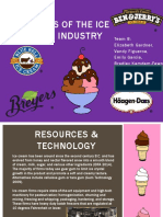 Analysis of The Ice Cream Industry