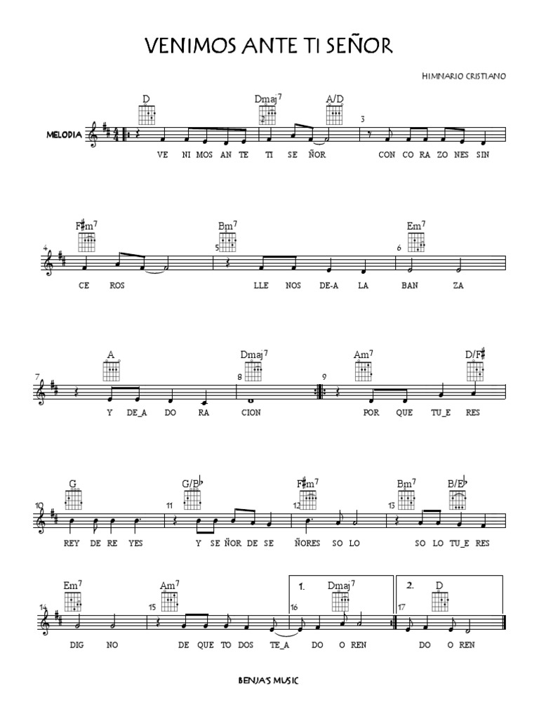 Piano Venimos Ante Ti Senor Dame hoy la sanación, prometida en tu palabra. piano venimos ante ti senor