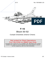 Cockpit Interior Checklists