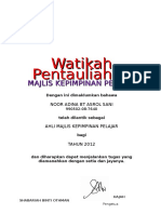 Watikah Pentauliahan MKP 2012