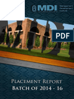 Final Placement Report Batch of 2014 - 16