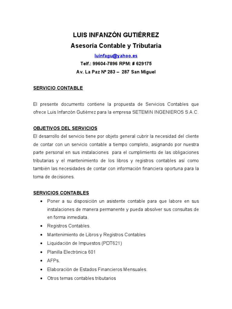 Total 56+ imagen modelo de propuesta de servicios contables en word colombia