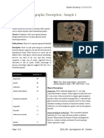 Example of Petrographic Report