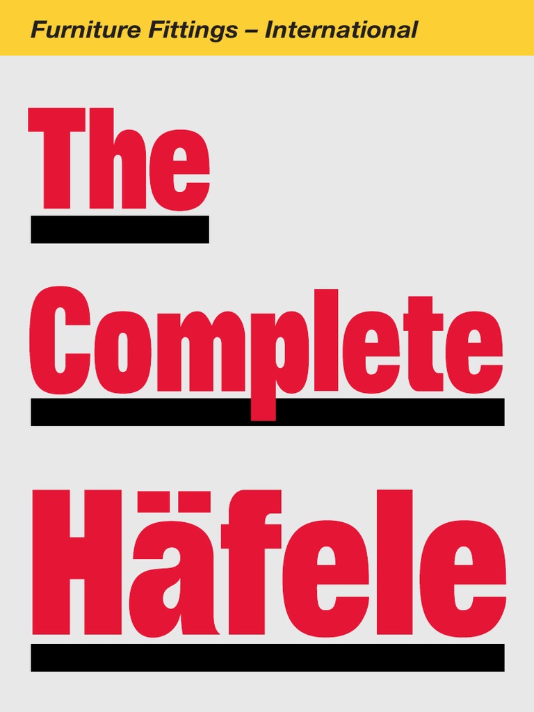Hafele Furniture Fittings | PDF | Door | Cabinetry