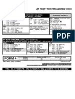 Form 4 Timetable 2016