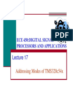 Addressing Modes of TMS320c54x: Ece 450:digital Signal Processors and Applications Processors and Applications