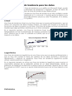 Línea de Tendencia para Los Datos