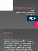 Pes Ancerinus Bursitis