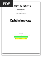 Notes - Notes - Ophthalmology PDF