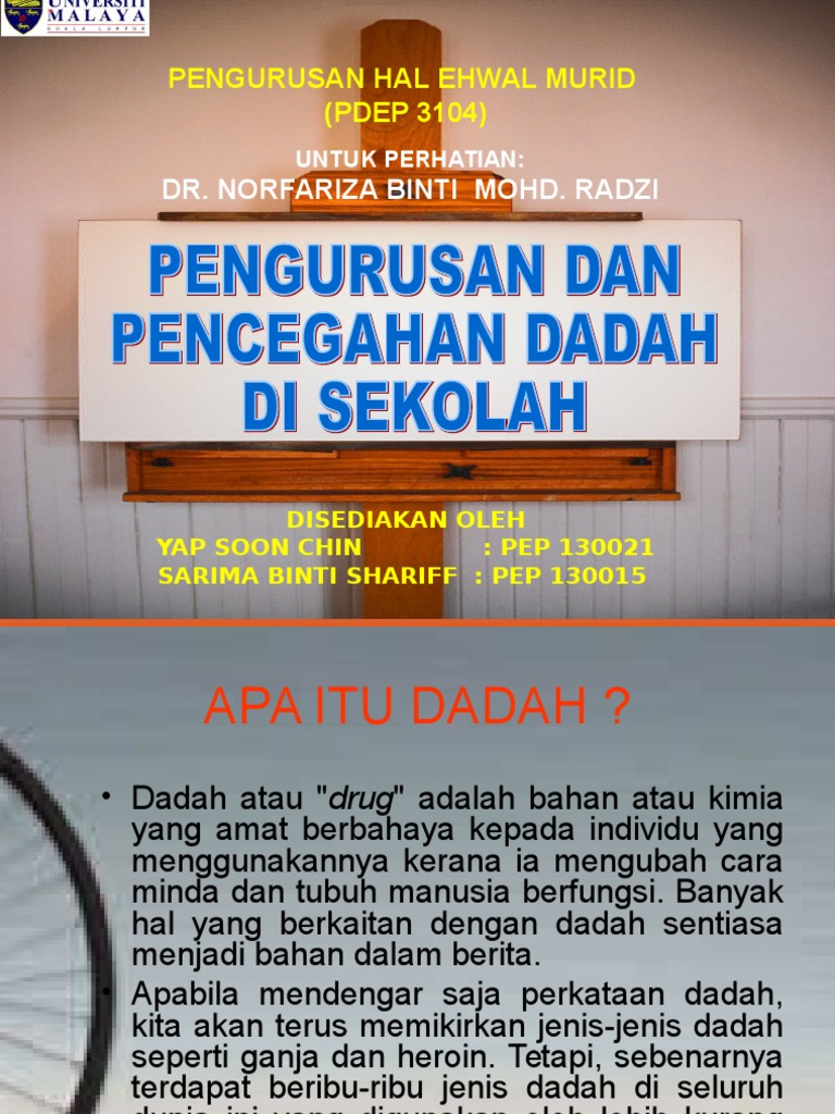 Pengurusan Dadah  PDF