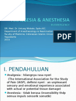 Analgesia & Anestesia