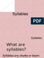 Syllables and Iambic Pentameter