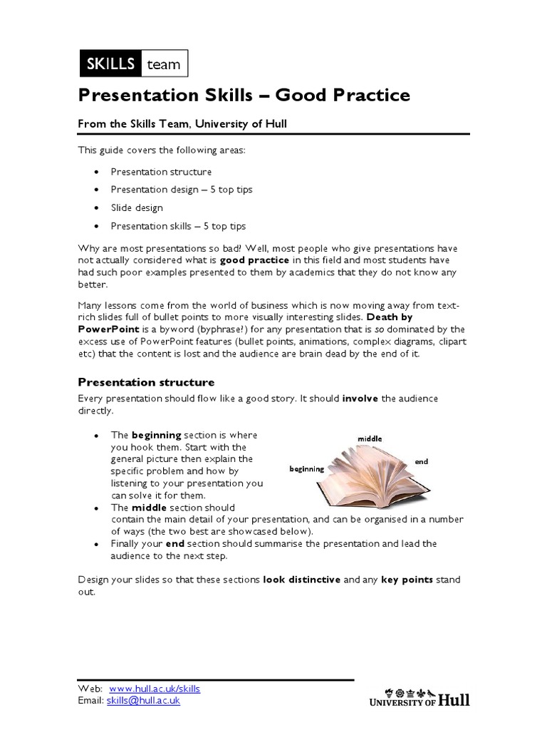 teaching presentation skills pdf