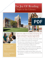 Night at The Library Flyer 1