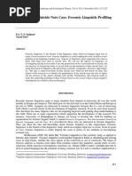 Download Kurt Cobains Suicide Note Case Forensic Linguistic Profiling Analysis by dinadinic SN318843459 doc pdf