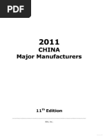 China Major Manufacturers