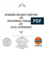Summer internship report on IOCL Guwahati refinery processes