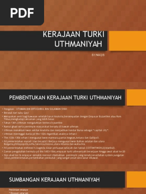 Kerajaan Turki Uthmaniyah Pdf