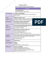 Genius Hour: 10 Steps For Implementation With Students Set Purpose Clear Expectations Brainstorm Topic Approval Research