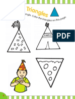 Color the Triangles Worksheet