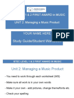 Btec First Award Unit 2 Study Guide Student Workbook