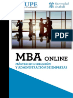 MBA Master en Direccion y Administracion de Empresas