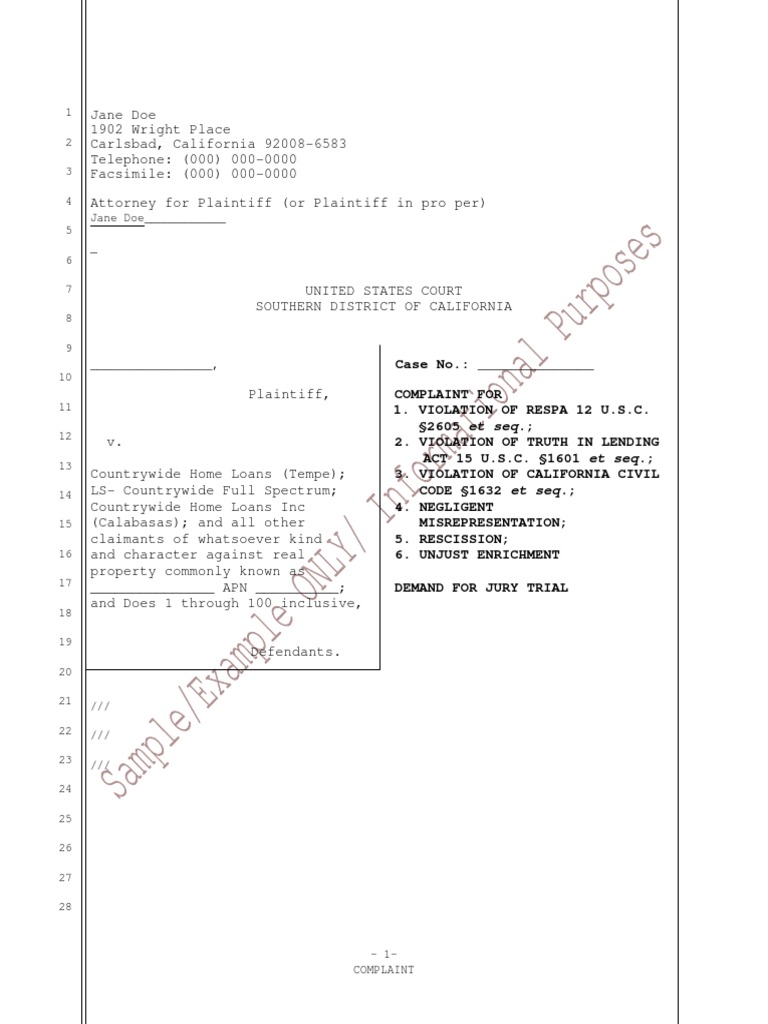 Predatory Lending Sample Forms Kit Damages Misrepresentation