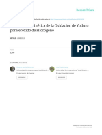 Estudio de La Cinética de La Oxidación de Yoduro Por Peróxido de Hidrógeno