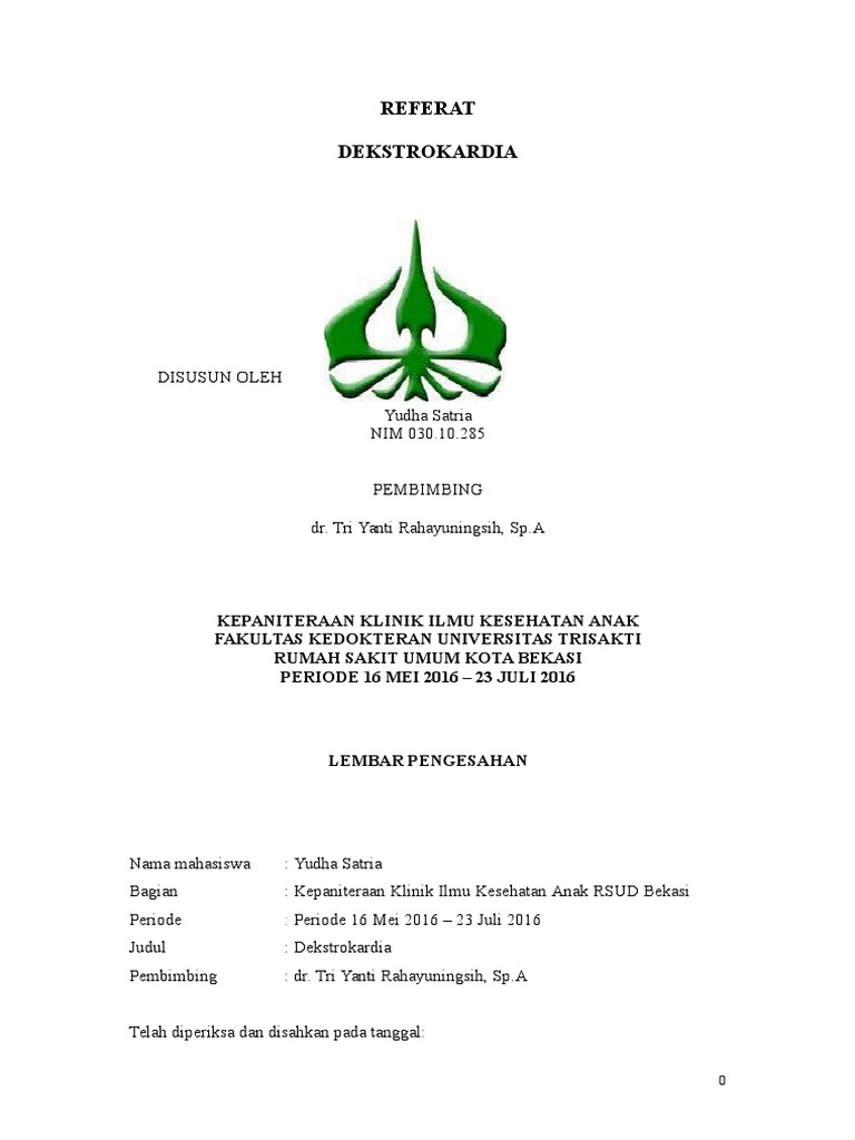 Dekstrokardia: Anomali Jantung | PDF | Kesehatan Holistik | Sains ...