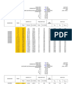 Tabla de Calculo Drenaje