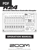 Zoom R24 Manual