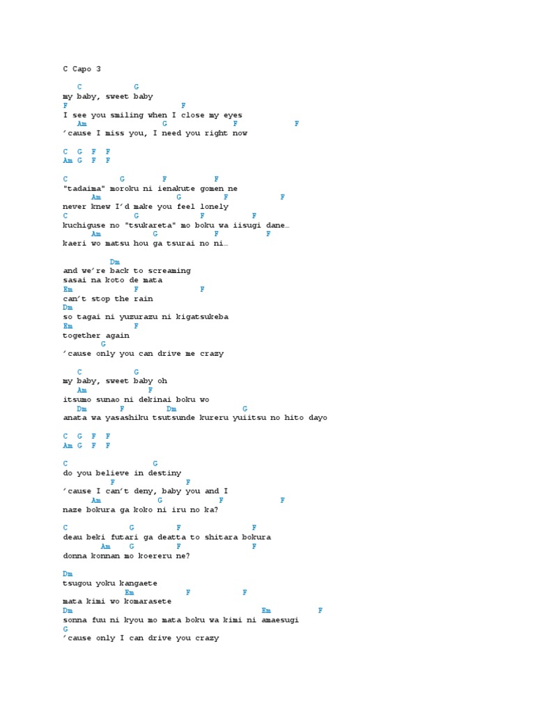 My Sweet Baby Lyrics Analysis | PDF