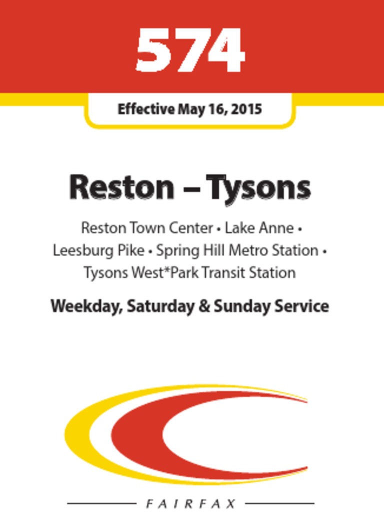 Reston Tysons Customer Service PDF Public Transport Transport