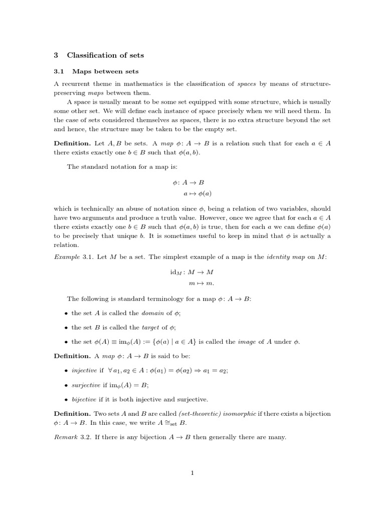 Lecture 03 Classification of Sets (Schuller's Geometric Anatomy of Theoretical Physics) PDF