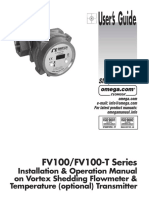 User's Guide FV Series vortex flowmeter and temp transmitter