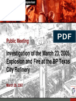 CSB PM - Investigation of Explosion and Fire BP Texas City Refinery