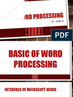 Word Processing Basic