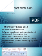 Information and Communications Technology Ms. Excel 01
