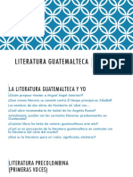 Literatura Guatemalteca Inicio