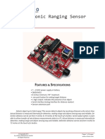 Ultrasonic Ranging Sensor: Eatures & Pecifications